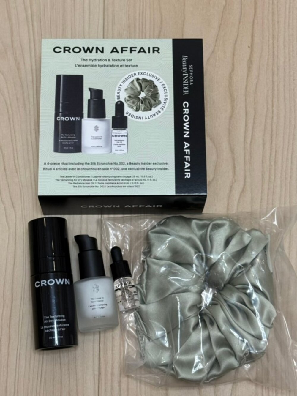 Crown Affair Hydration & Texture Set Silk Scrunchie [$53 value]